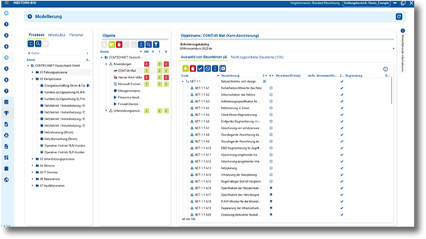 INDITOR Screenshot Modellierung
